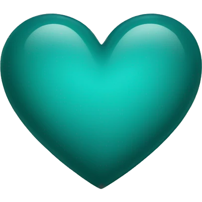 dark turquoise color heart emoji