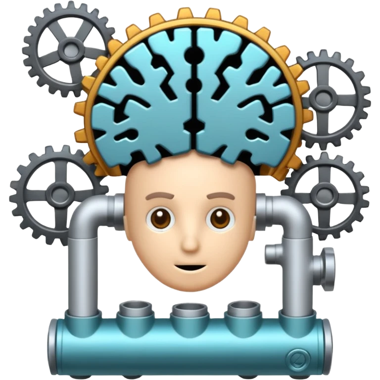 Generate an emoji whish shows Brain Factory Wonder Workshop. Which is in a nice cartoon style emoji