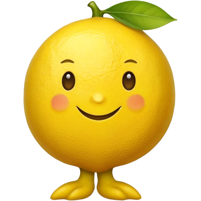 World map in the shape of a lemon emoji