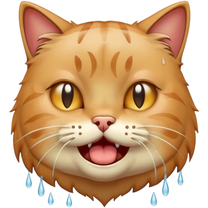 cat crying sobbing face emoji