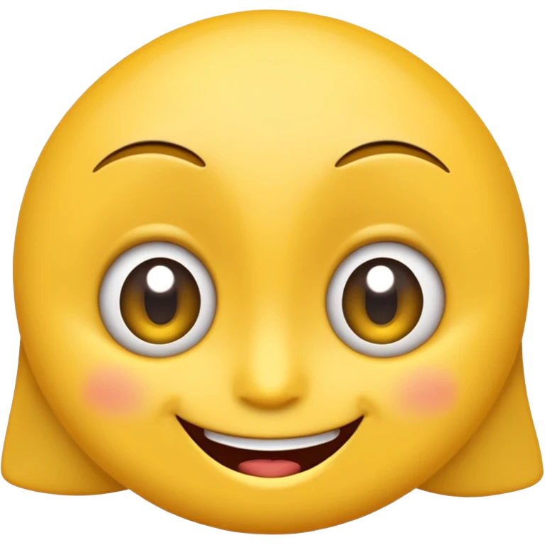 Emoji smirking with big eyes emoji