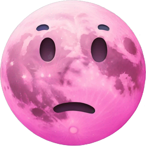 pink moon emoji
