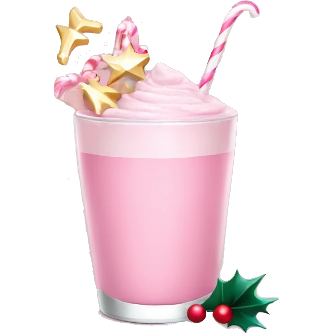 pastel pink christmas christmas drink emoji