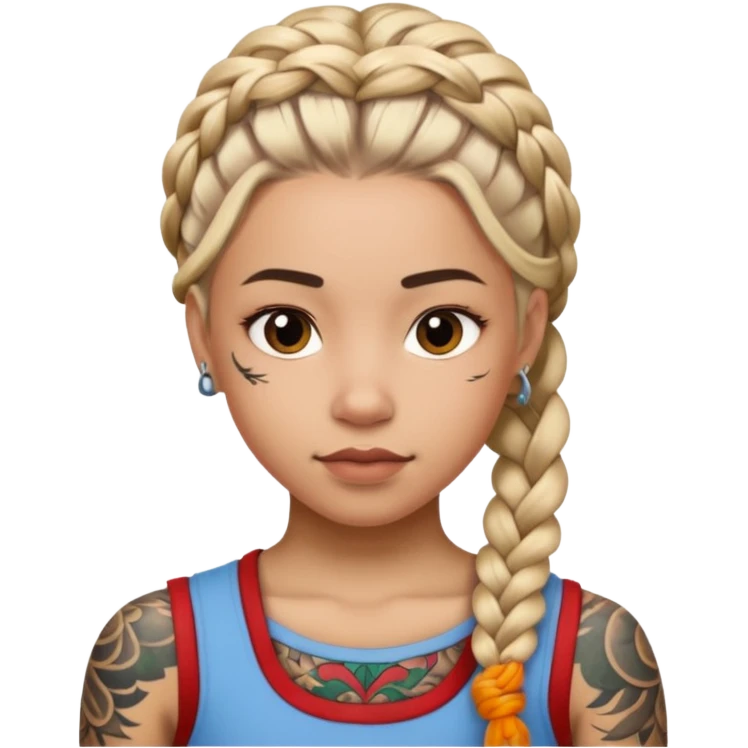 braided and tattoed emoji