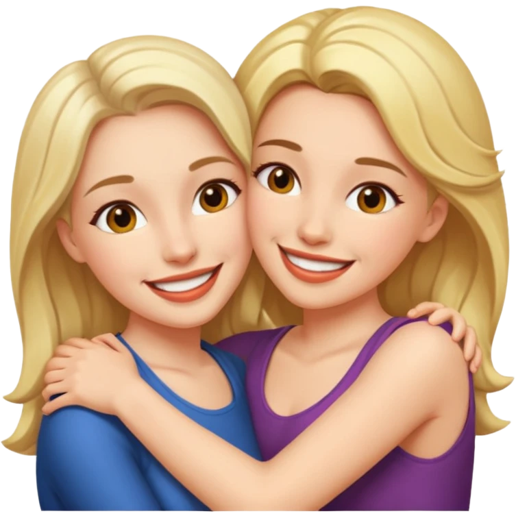 hot naked women kissing emoji