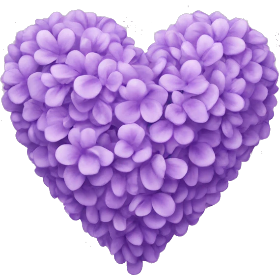 Lilac heart emoji