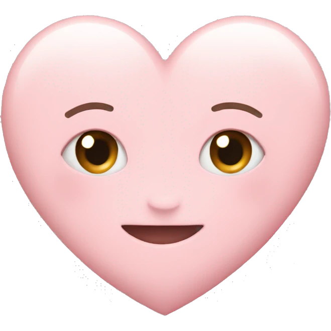 pastel pink heart emoji
