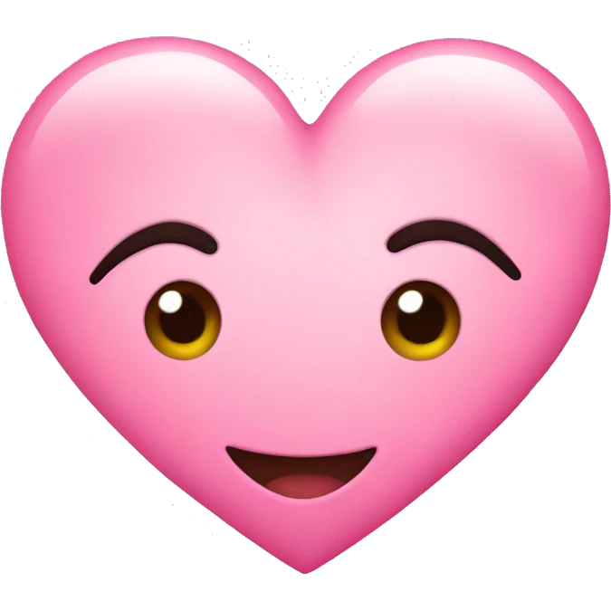 A cute pink heart emoji