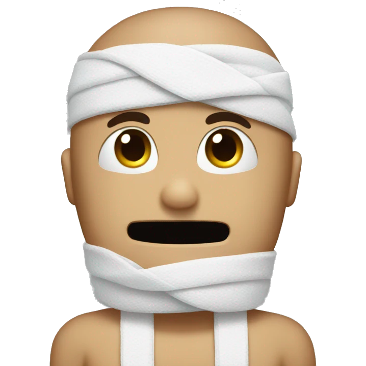bandage on head emoji