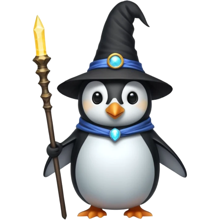 Penguin Wizard emoji