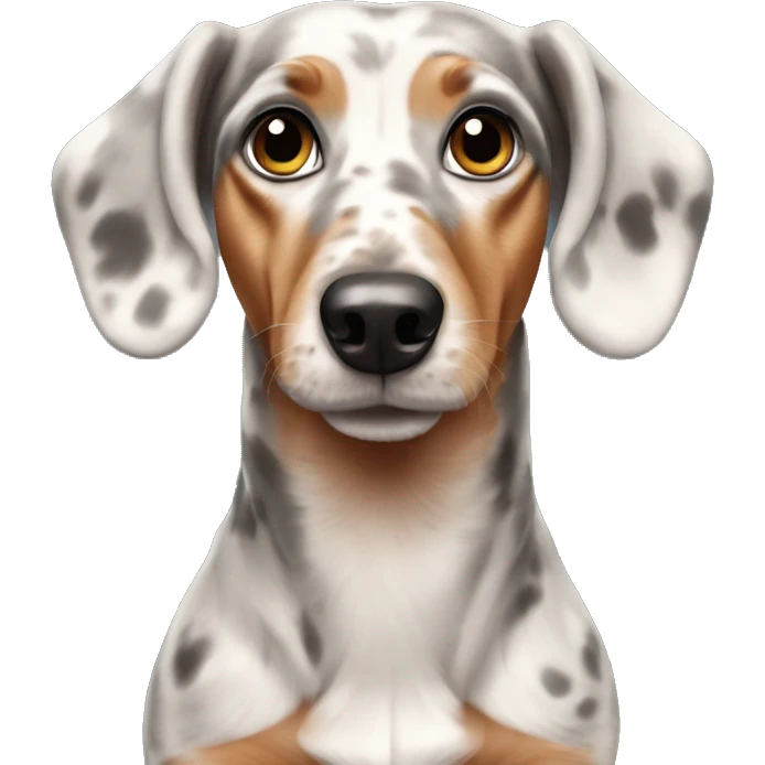 Merle dachshund emoji