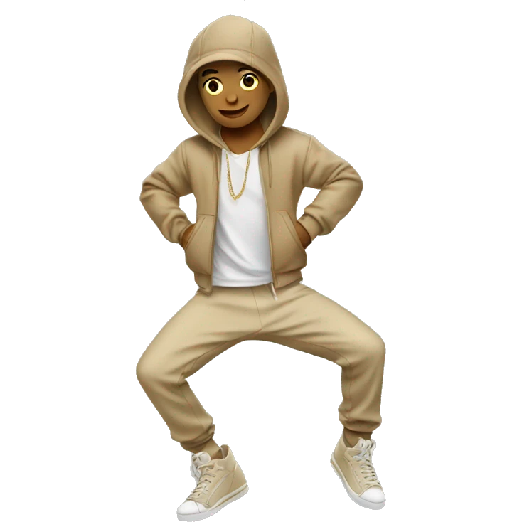 beige outfit breakdancer emoji