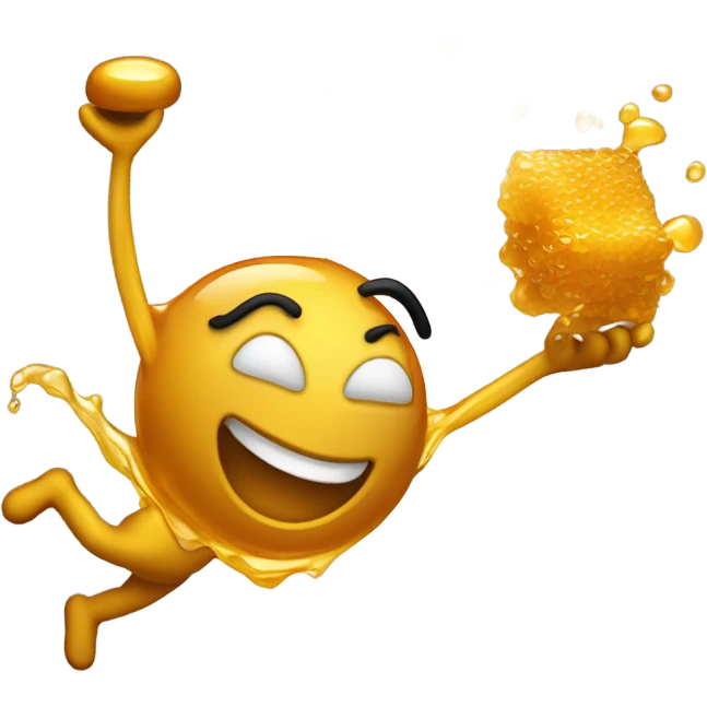 Throwing up honey emoji