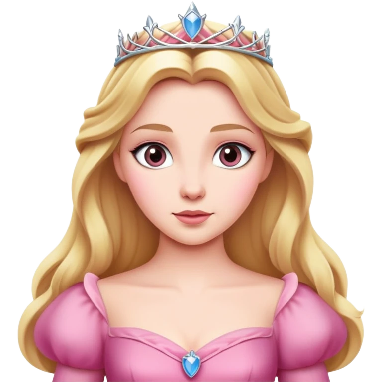 princess aurora wearing pink emoji