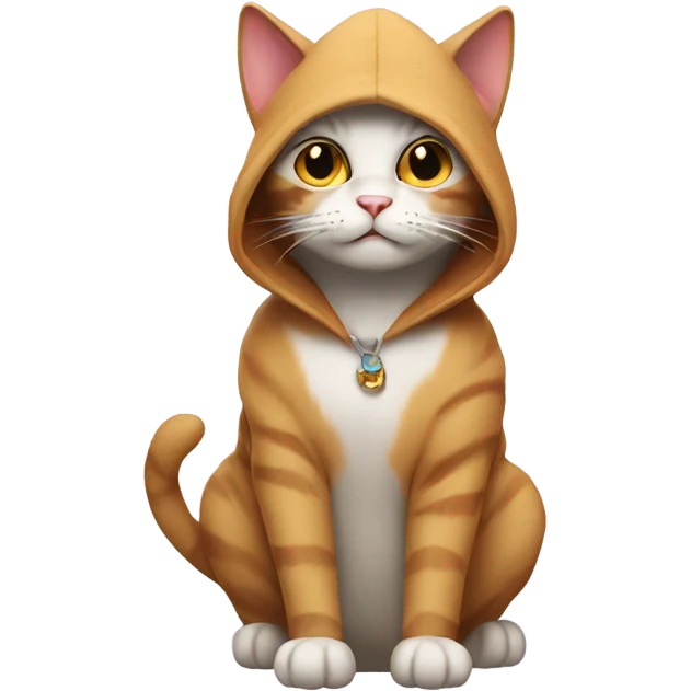 Cat in oodie emoji