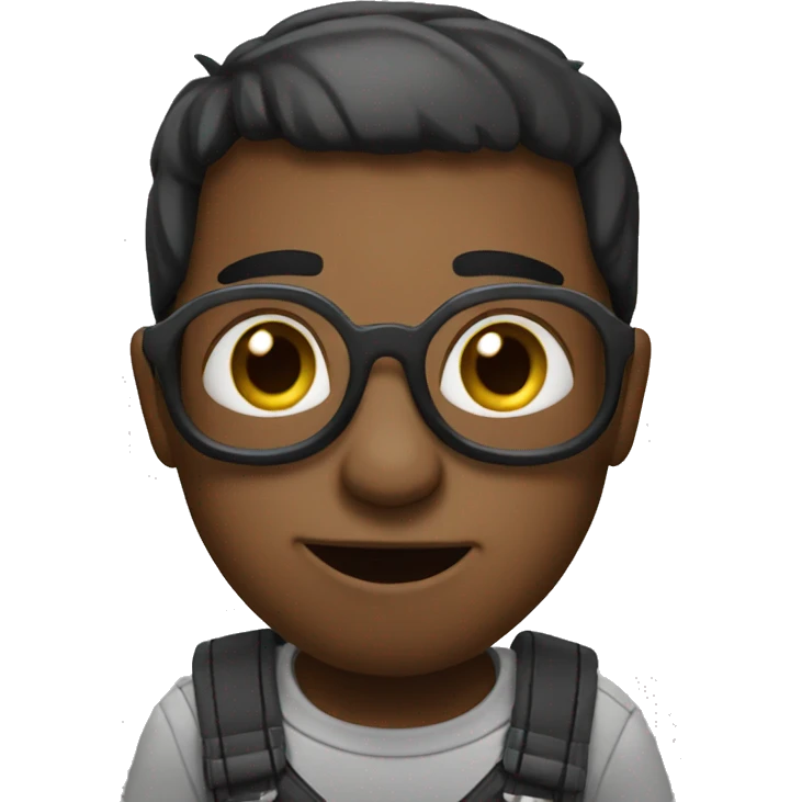 Short black cute minion  emoji