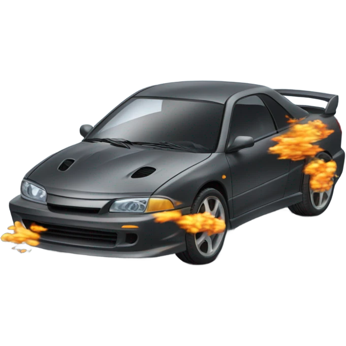 Car drifting emoji