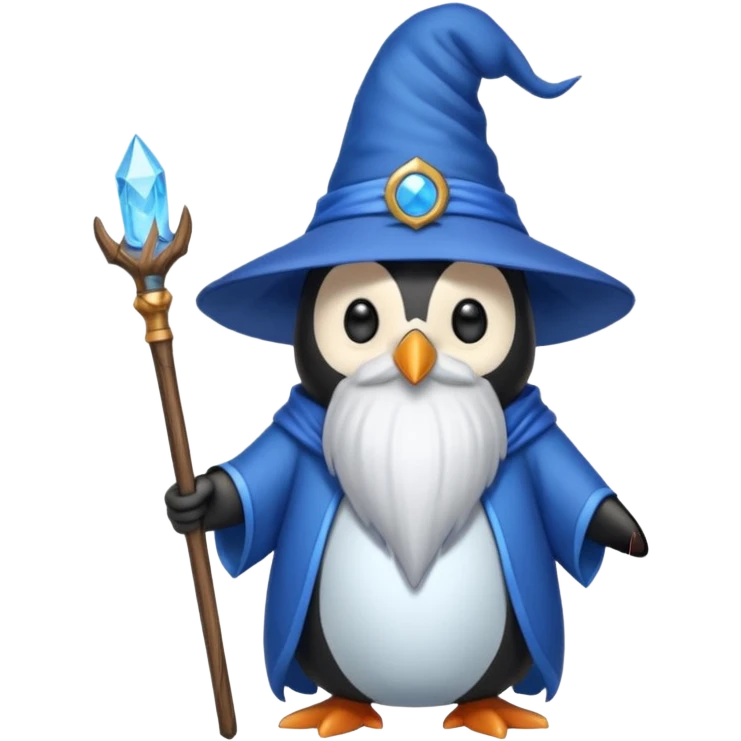 Penguin Wizard emoji