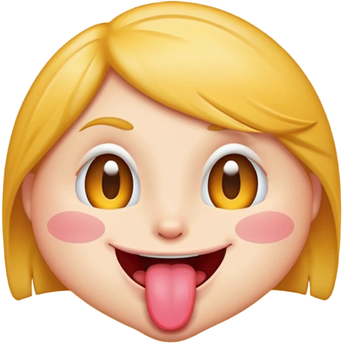 winking face with tongue out, playful emoji