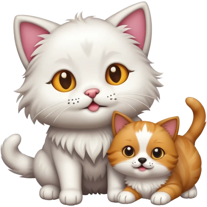 Cat  and dog  emoji