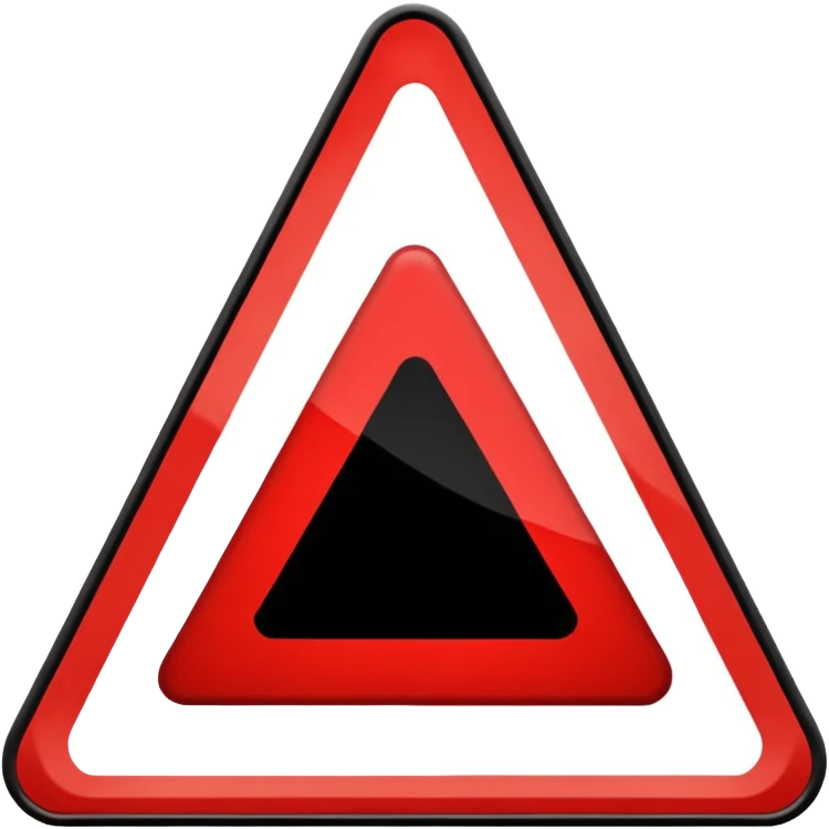 traffic sign tringle symbols emoji