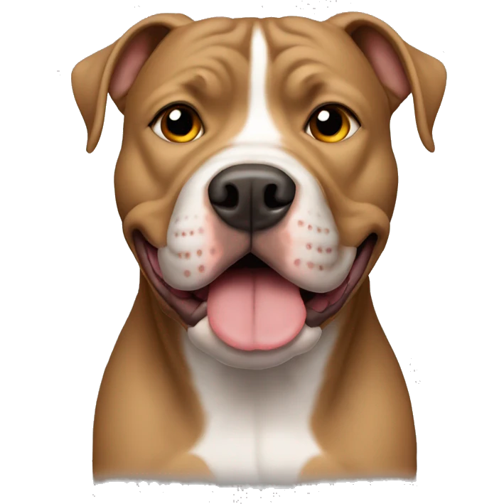 Light brown old pitbull emoji