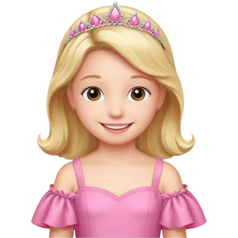Gown in pink for kid emoji