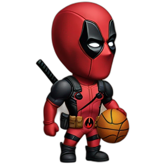 deadpool wearing lakers jersey emoji