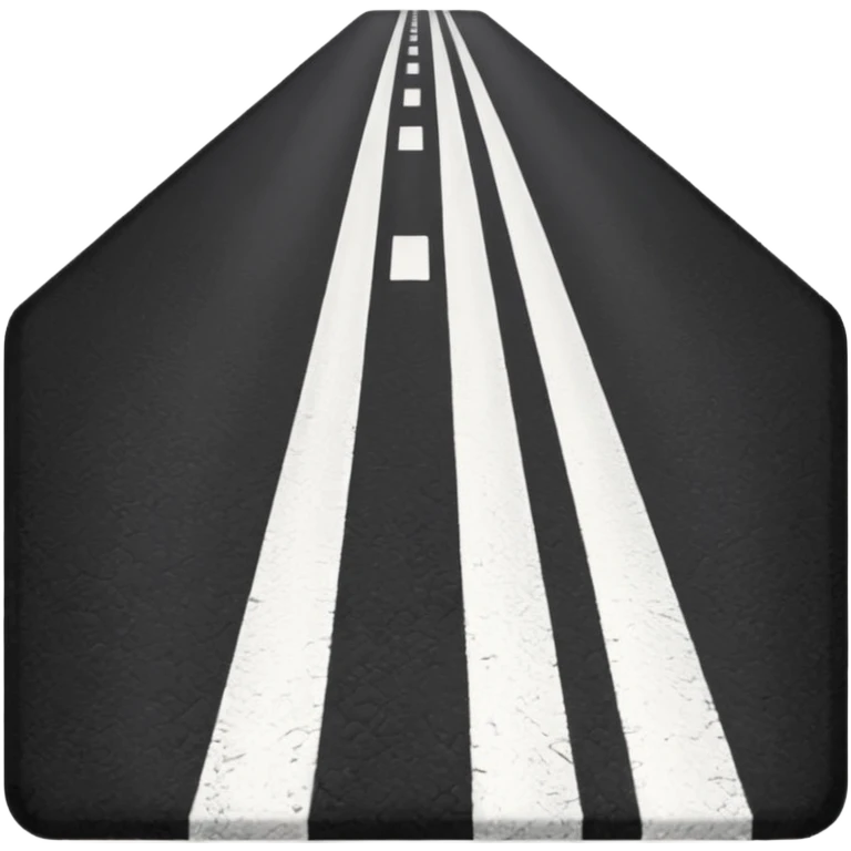 полосатая черно-белая дорога emoji