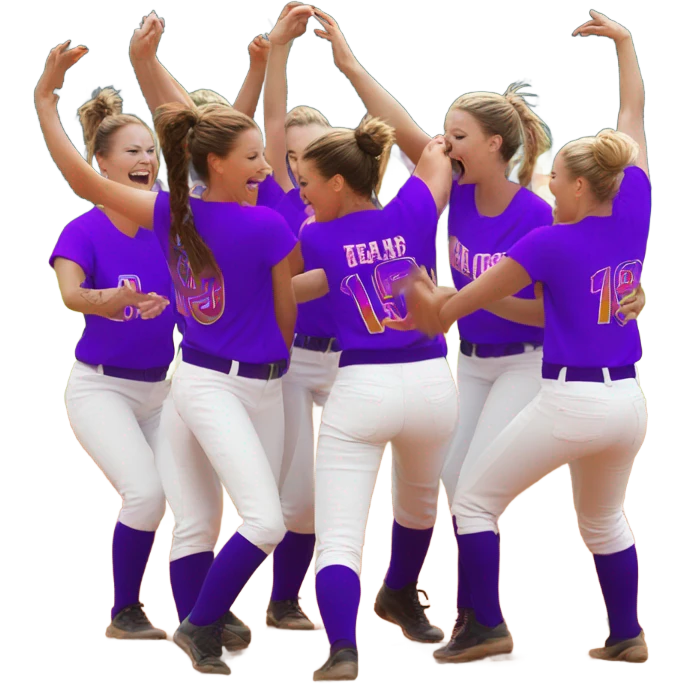 Softball dancing  emoji