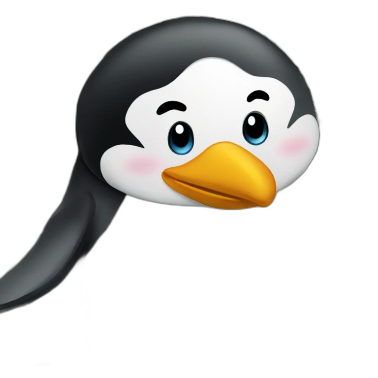 pinguin with cash emoji