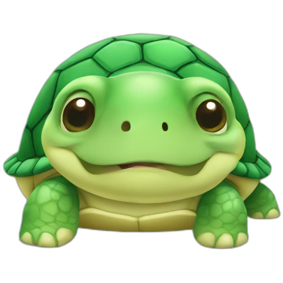 Cute little chubby Turtle  emoji