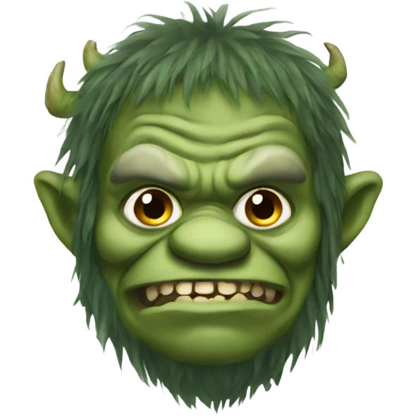 Ugly swamp troll emoji
