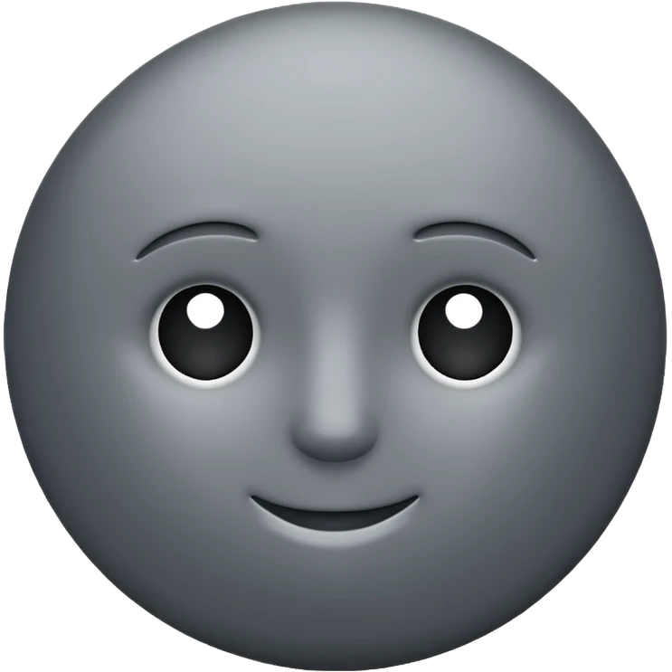 Gray circle emoji