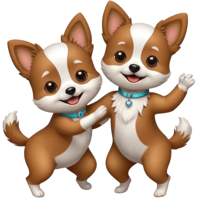 2 perritos bailando emoji