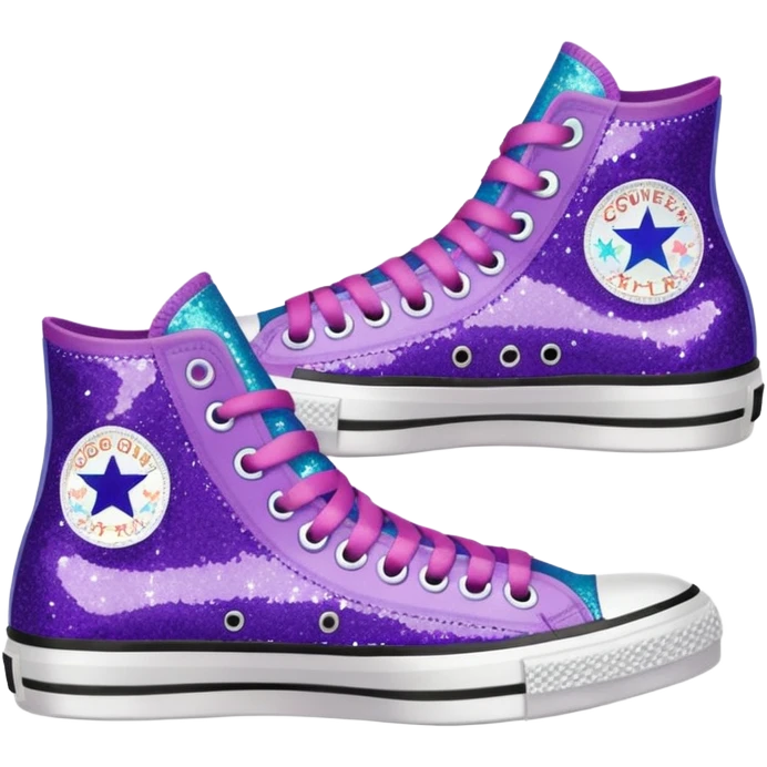 glitter converse sneakers emoji