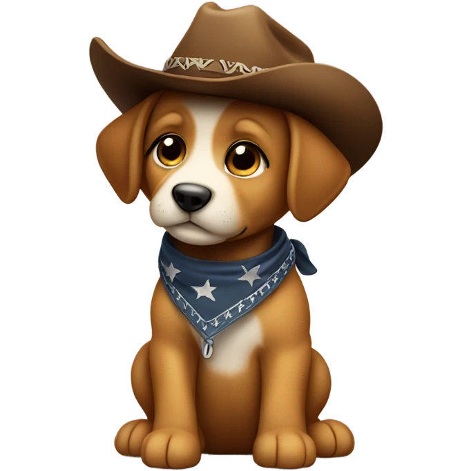 Cowboy puppy emoji