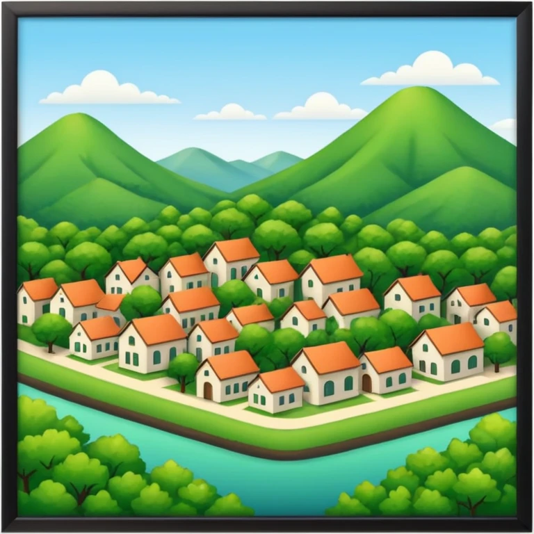 In our hometown, there’s plenty of trees emoji