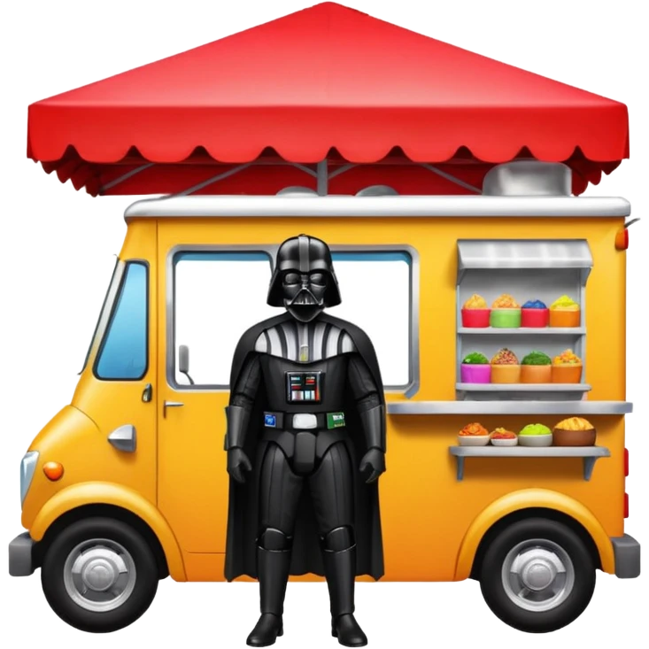 Darth Vader’s dream house Hispanic food truck  emoji