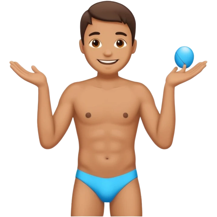 Man holding his anus emoji