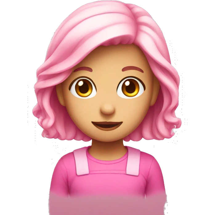 Pink and cute  emoji