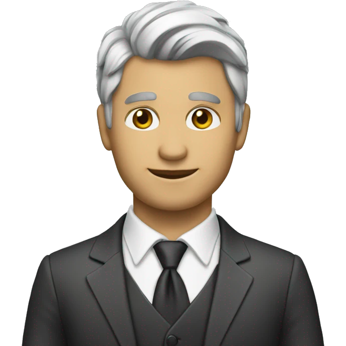 hombre con traje blncoi emoji