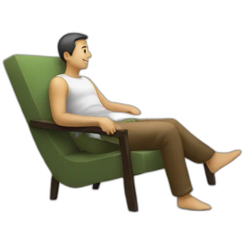 Homme sur une chaise emoji