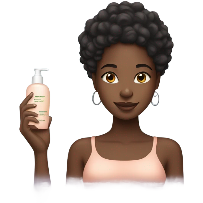 Black girl skincare  emoji