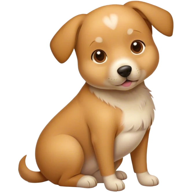 Pregnant dog emoji