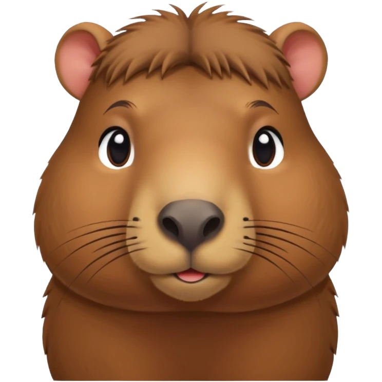 Capibara tierno enamorado emoji