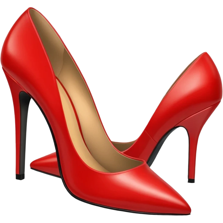 women's red shoes emoji
