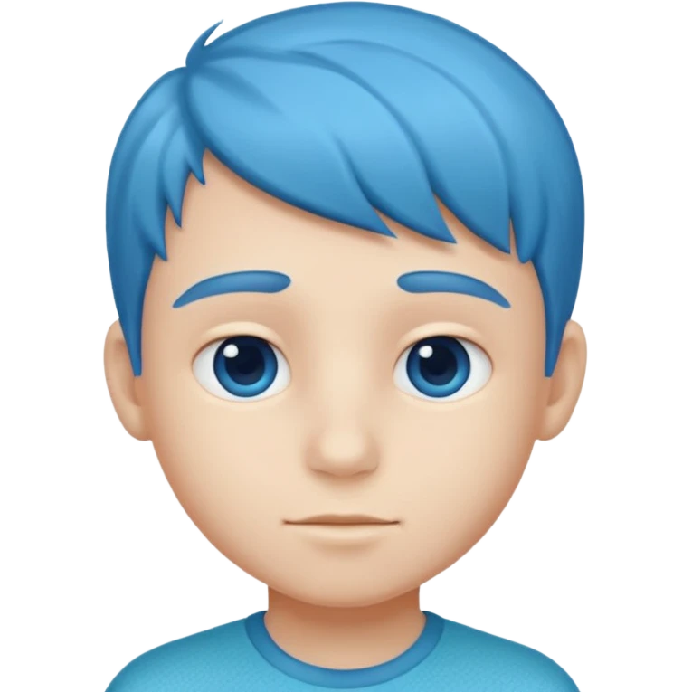 A profile imogi that is blue and aqua color and with  texxure a boy one something like that emoji