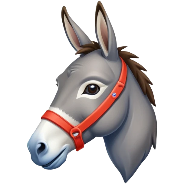 US Democratic Party donkey logo blue emoji