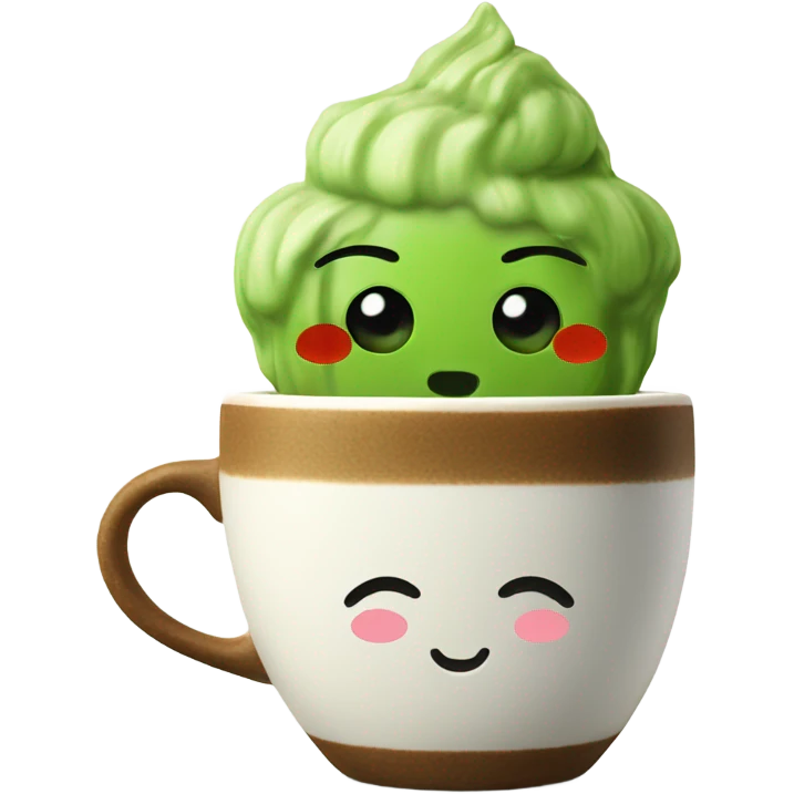 matcha in ceramic cup emoji